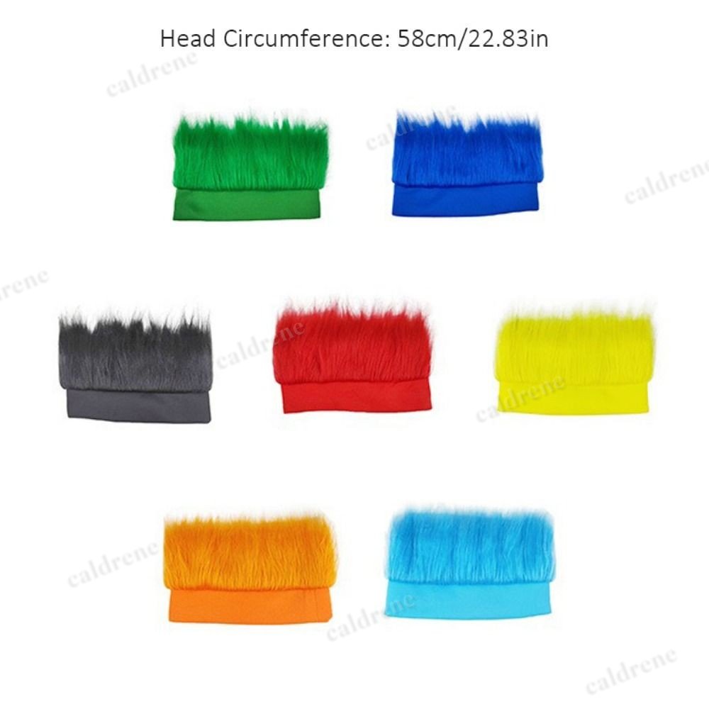 Solid Color Sports Events Wig Spiky Texture Spiky Wig Sports Event – view 2