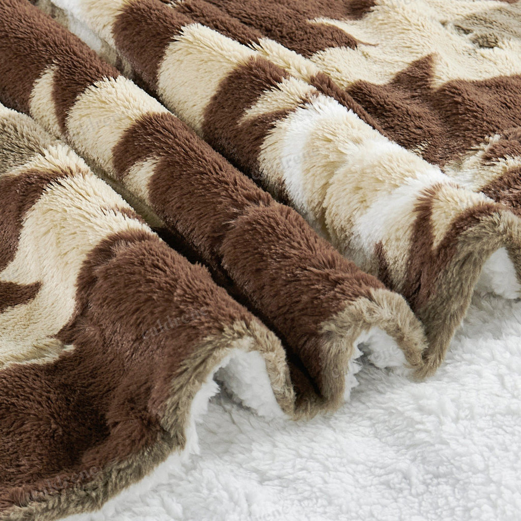 Southwest Sherpa Fleece Throw Blanket – view 10