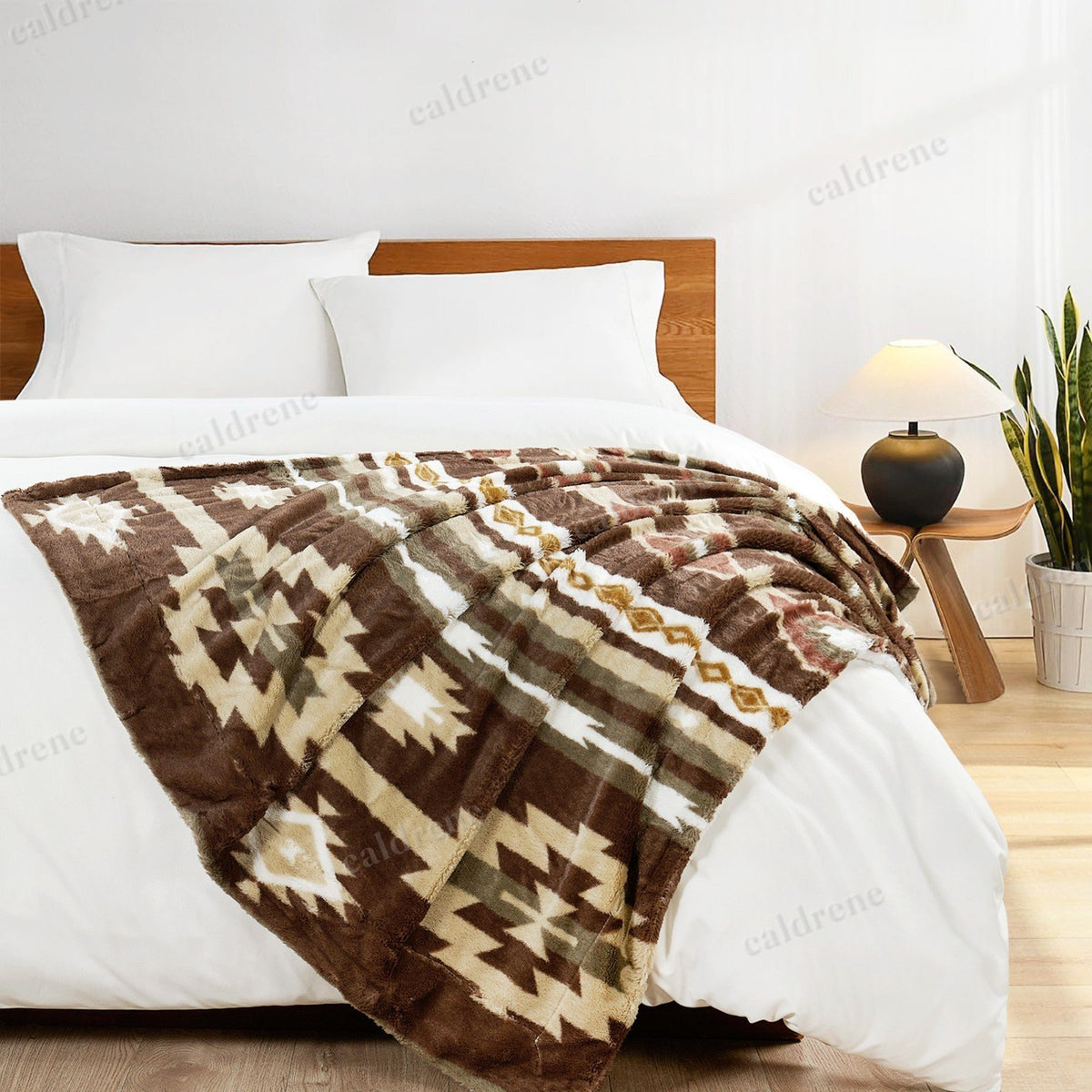 Southwest Sherpa Fleece Throw Blanket – view 6