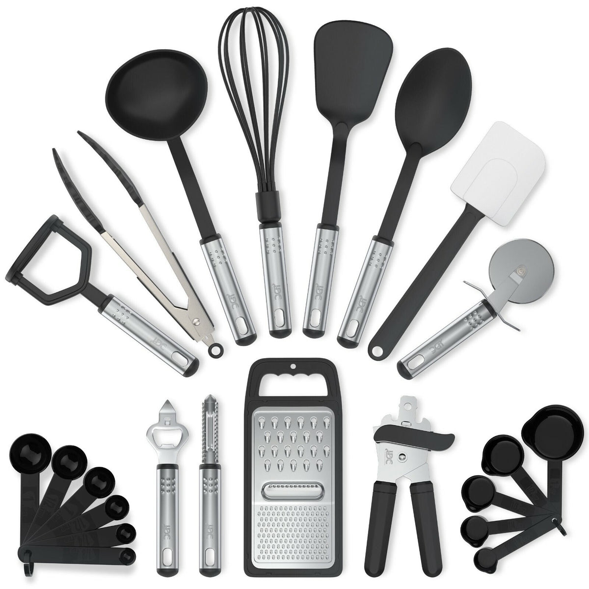 Stainless Steel Cooking Utensil Set, 23 Pieces