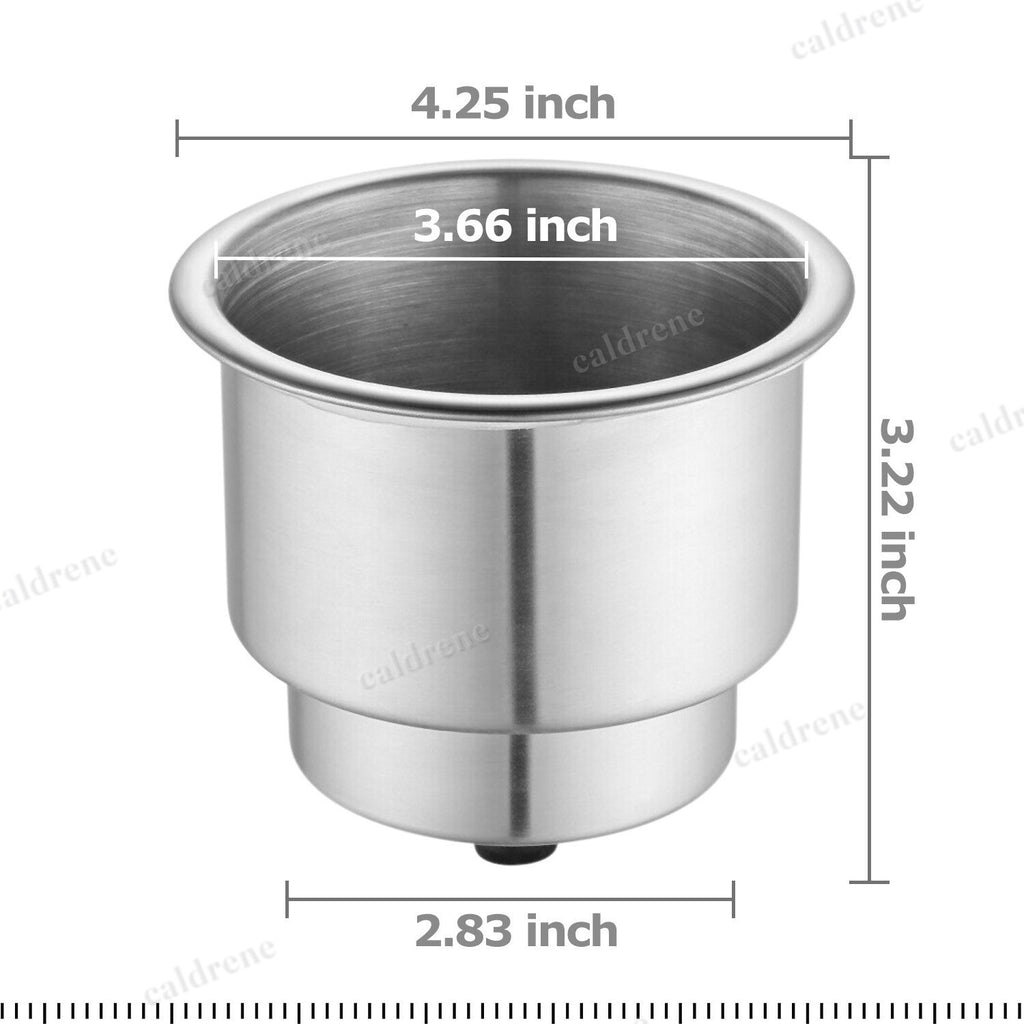 Stainless Steel Cup Holders with Drain, 2 Pack – view 6