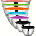 Stainless Steel Mixing Bowls with Lids, 7 Piece Set