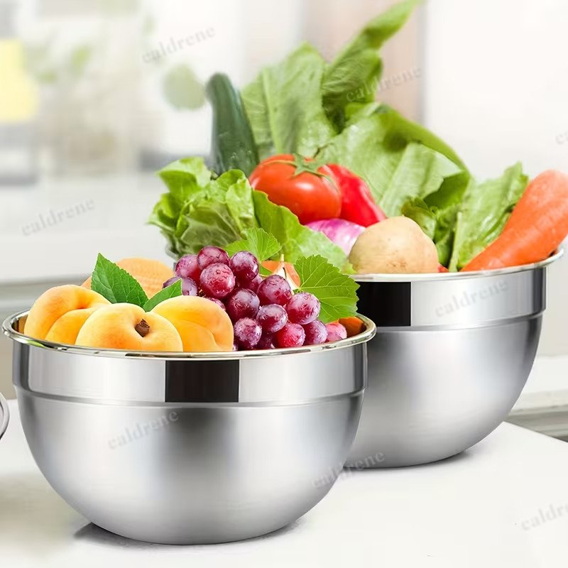 Stainless Steel Mixing Bowls with Lids, 7 Piece Set – view 9