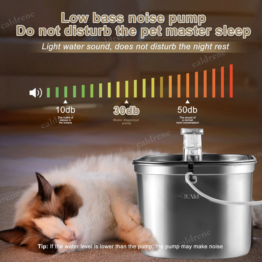 Stainless Steel Pet Water Fountain, 2.2L – view 4