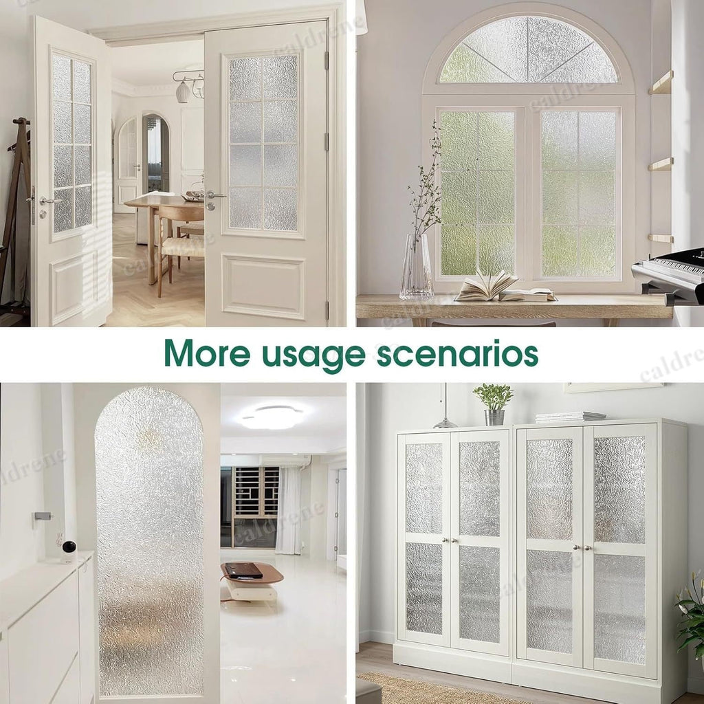 Static Cling Water Ripple Window Film for Privacy and UV Protection – view 7