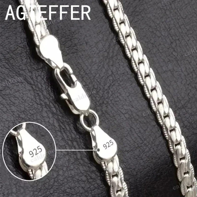 Sterling Silver Chain Necklace for Men and Women – view 2