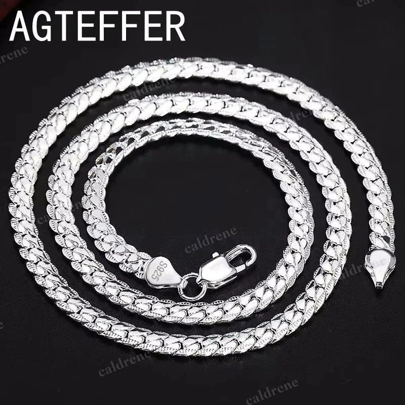 Sterling Silver Chain Necklace for Men and Women – view 4