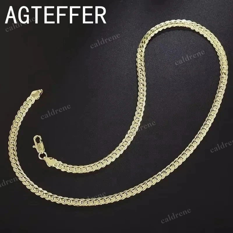 Sterling Silver Chain Necklace for Men and Women – view 7
