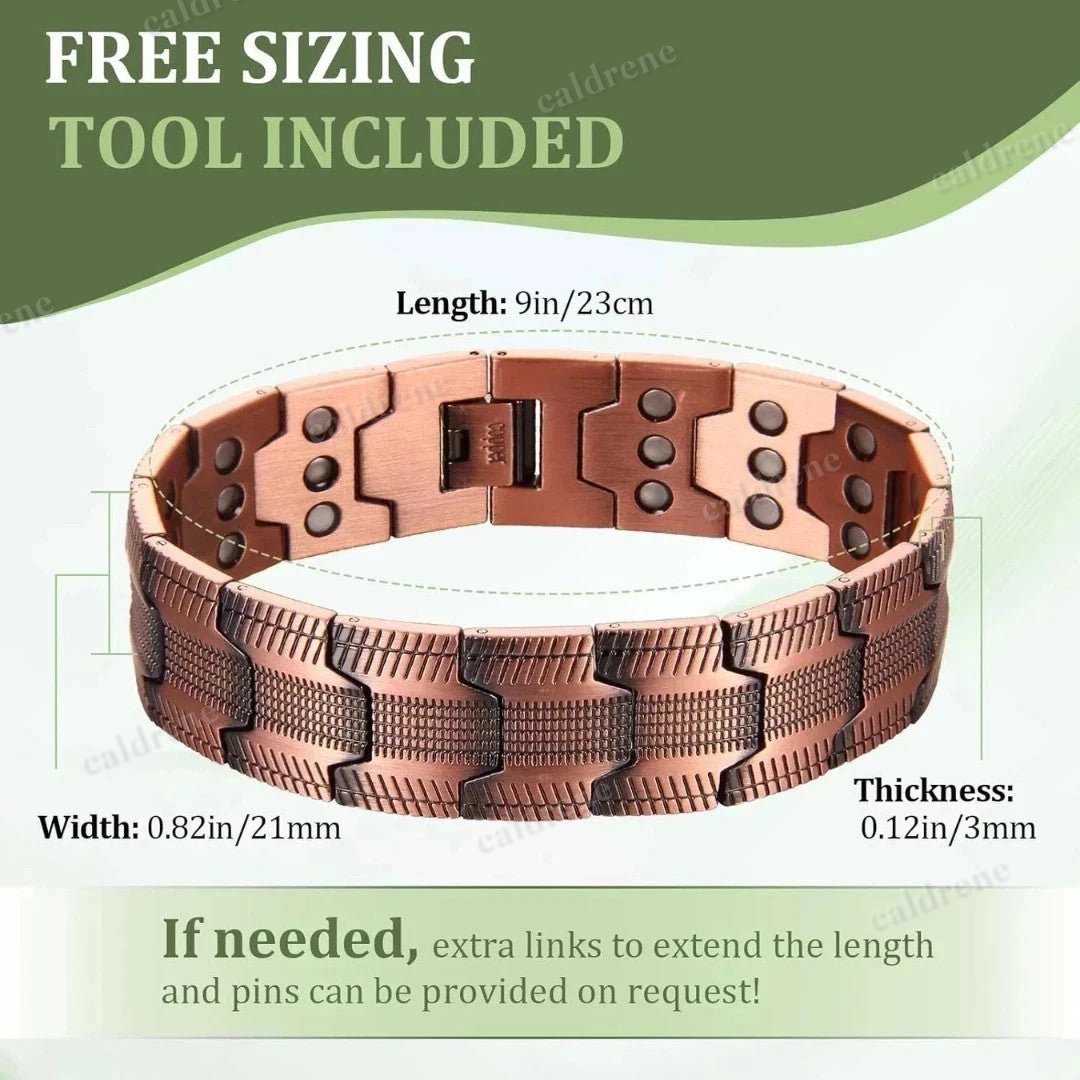 Strength Ultra Magnetic Bracelet for Men Pure Copper Bracelet AUS – view 5