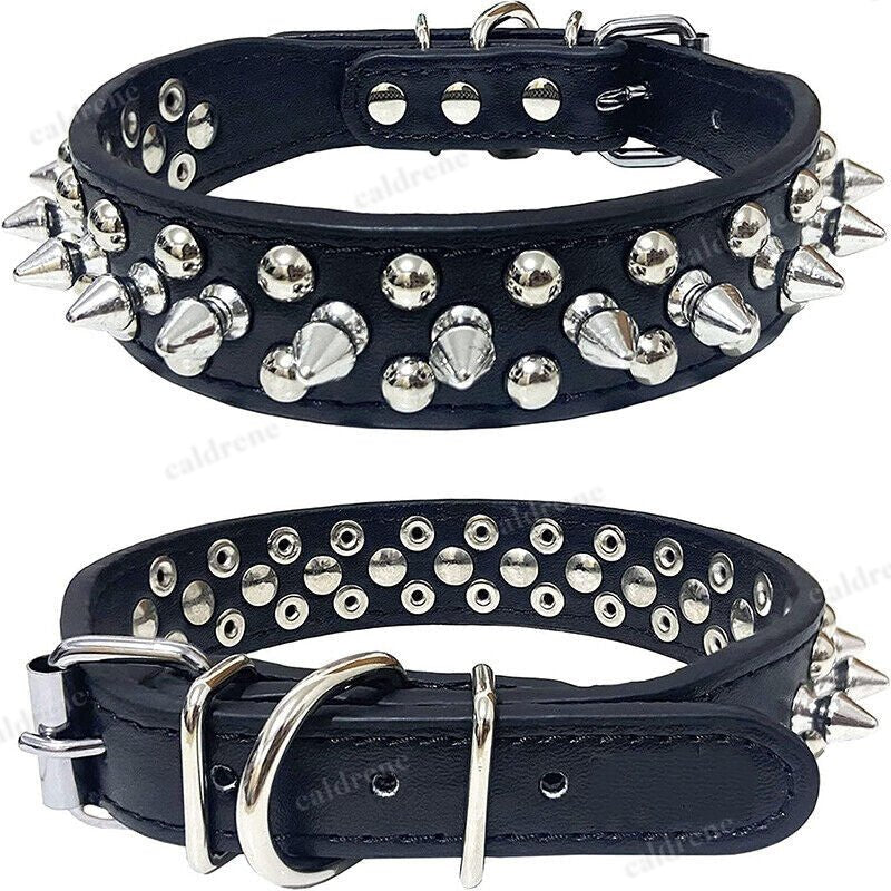 Studded Leather Dog Collar for Small to Large Breeds – view 8