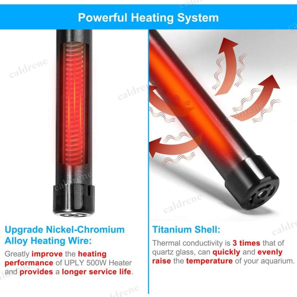 Submersible Aquarium Heater with External Thermostat Display – view 4