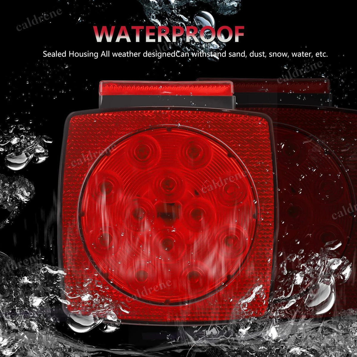 Submersible LED Trailer Tail Light Kit for Boat and Truck, 1 Pair – view 10