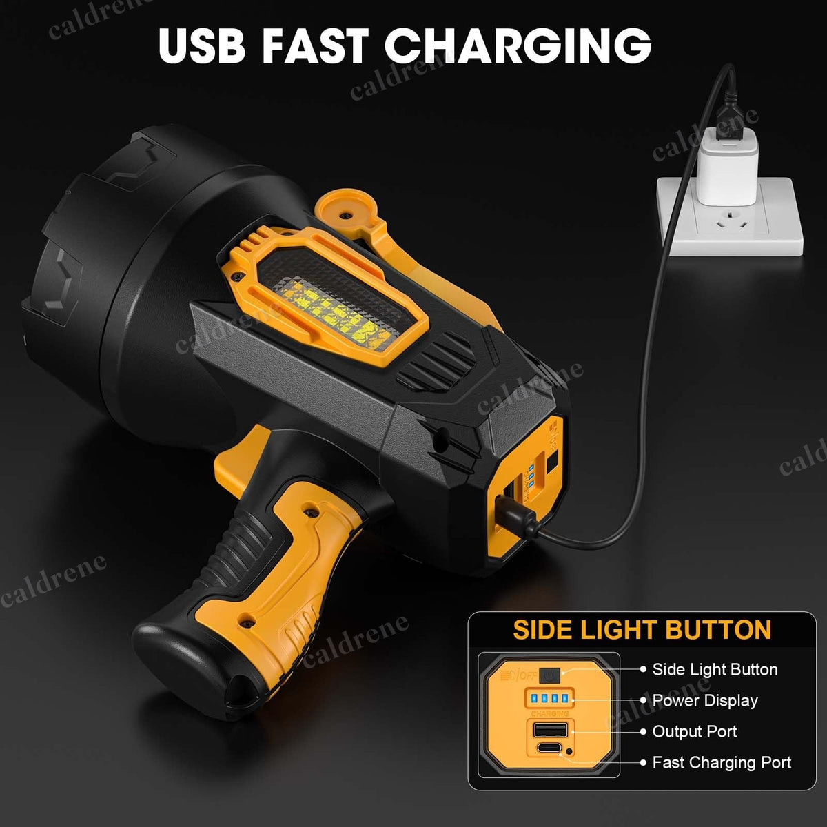 Super Bright Rechargeable Handheld Spotlight – view 4