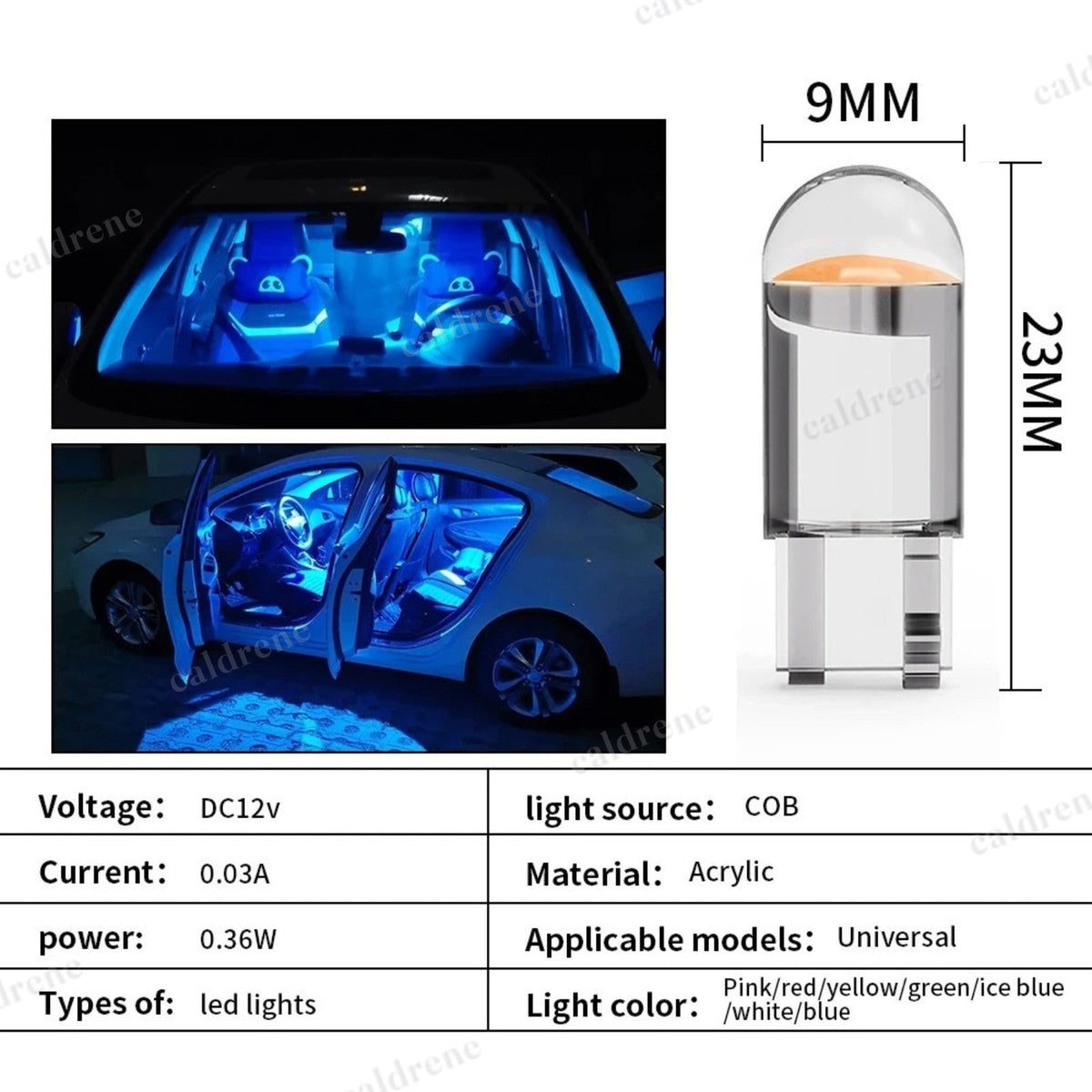 T10 LED Light Bulbs for Interior Vehicle Lighting - 10 Pack – view 6