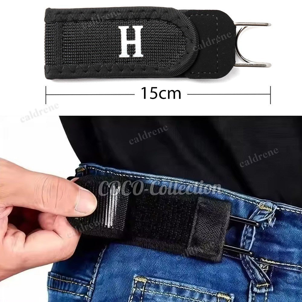 Tactical Metal Hook Elastic Buckle-Less Invisible Waist Belt – view 4