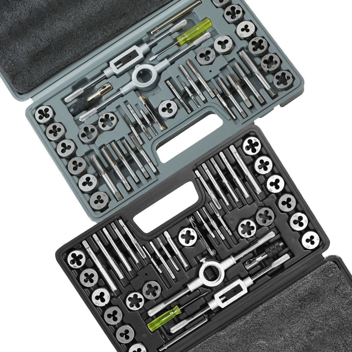Tap and Die Set, Metric and SAE, 80 Piece