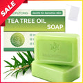 Tea Tree Oil Soap Bar for Gentle Skin Cleaning and Exfoliation