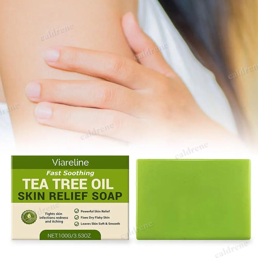 Tea Tree Oil Soap Bar for Gentle Skin Cleaning and Exfoliation – view 5