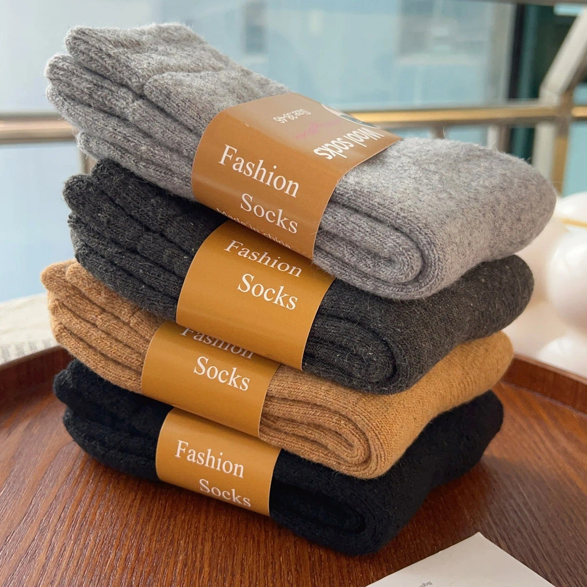 Thermal Heavy Duty Merino Wool Work Socks - 5 Pairs