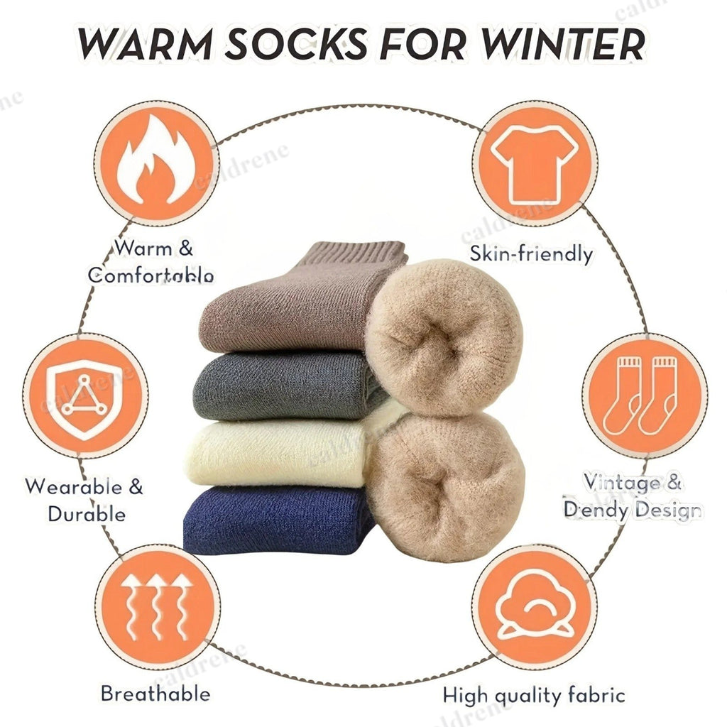 Thermal Heavy Duty Merino Wool Work Socks - 5 Pairs – view 5