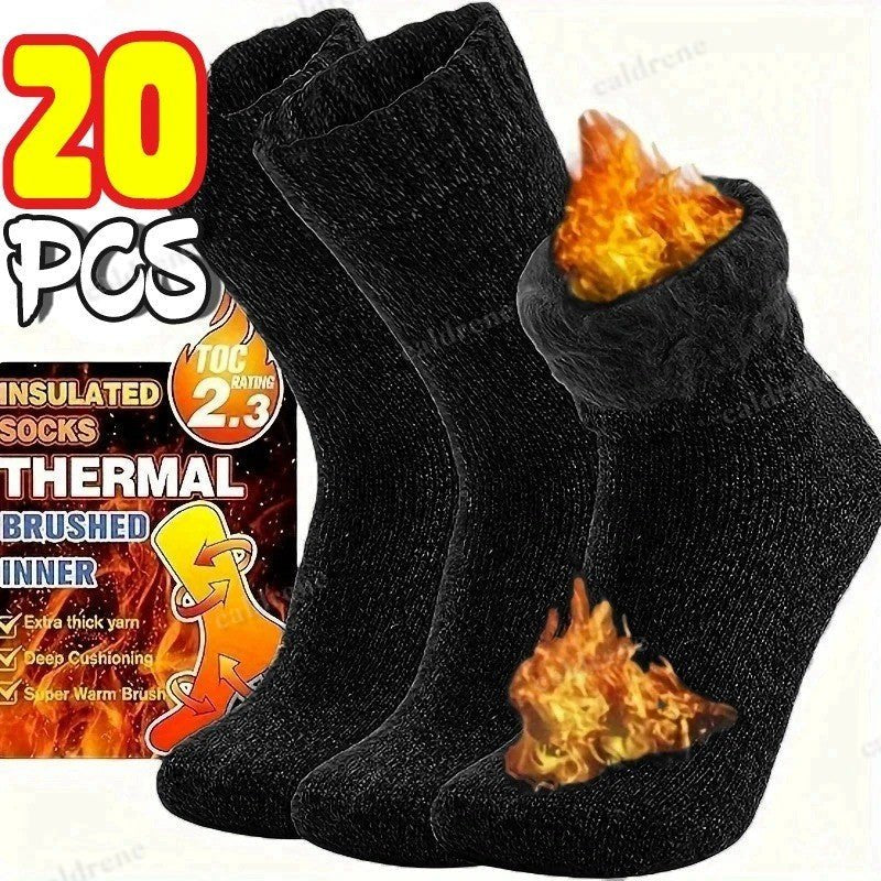 Thermal Heavy Duty Merino Wool Work Socks - 5 Pairs – view 8