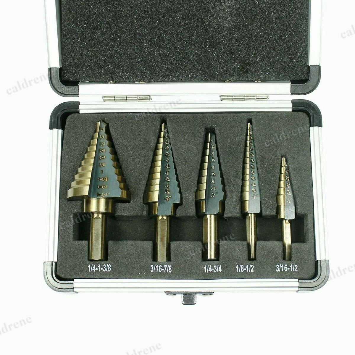 Titanium Step Drill Bit Set 6 Piece with Center Punch – view 3