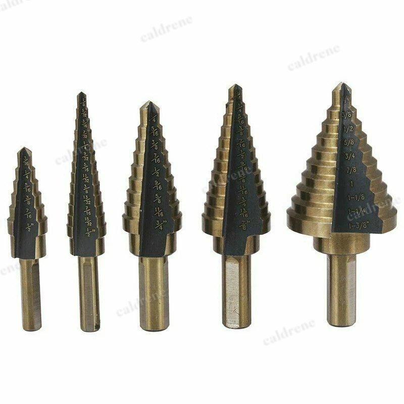 Titanium Step Drill Bit Set 6 Piece with Center Punch – view 4