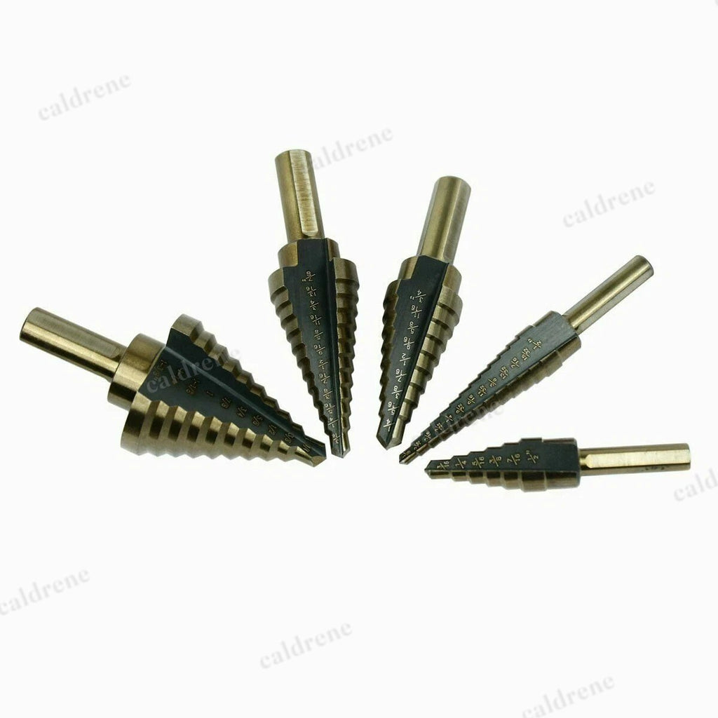 Titanium Step Drill Bit Set 6 Piece with Center Punch – view 5