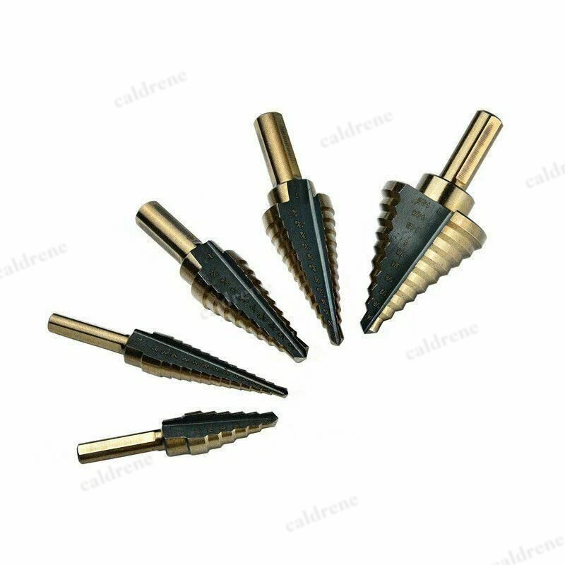 Titanium Step Drill Bit Set 6 Piece with Center Punch – view 7