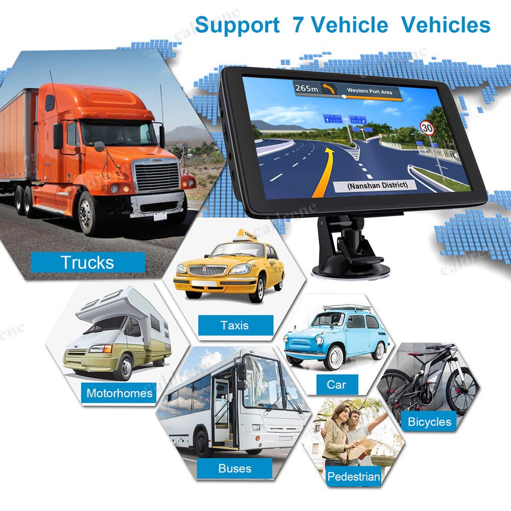 Touch Screen GPS Navigator for Car and Truck with Spoken Directions – view 10
