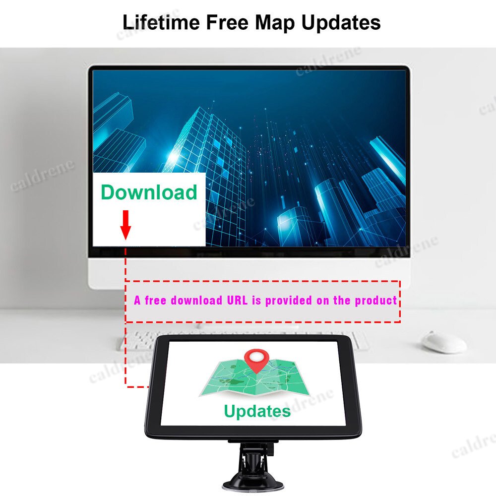 Touch Screen GPS Navigator for Car and Truck with Spoken Directions – view 7