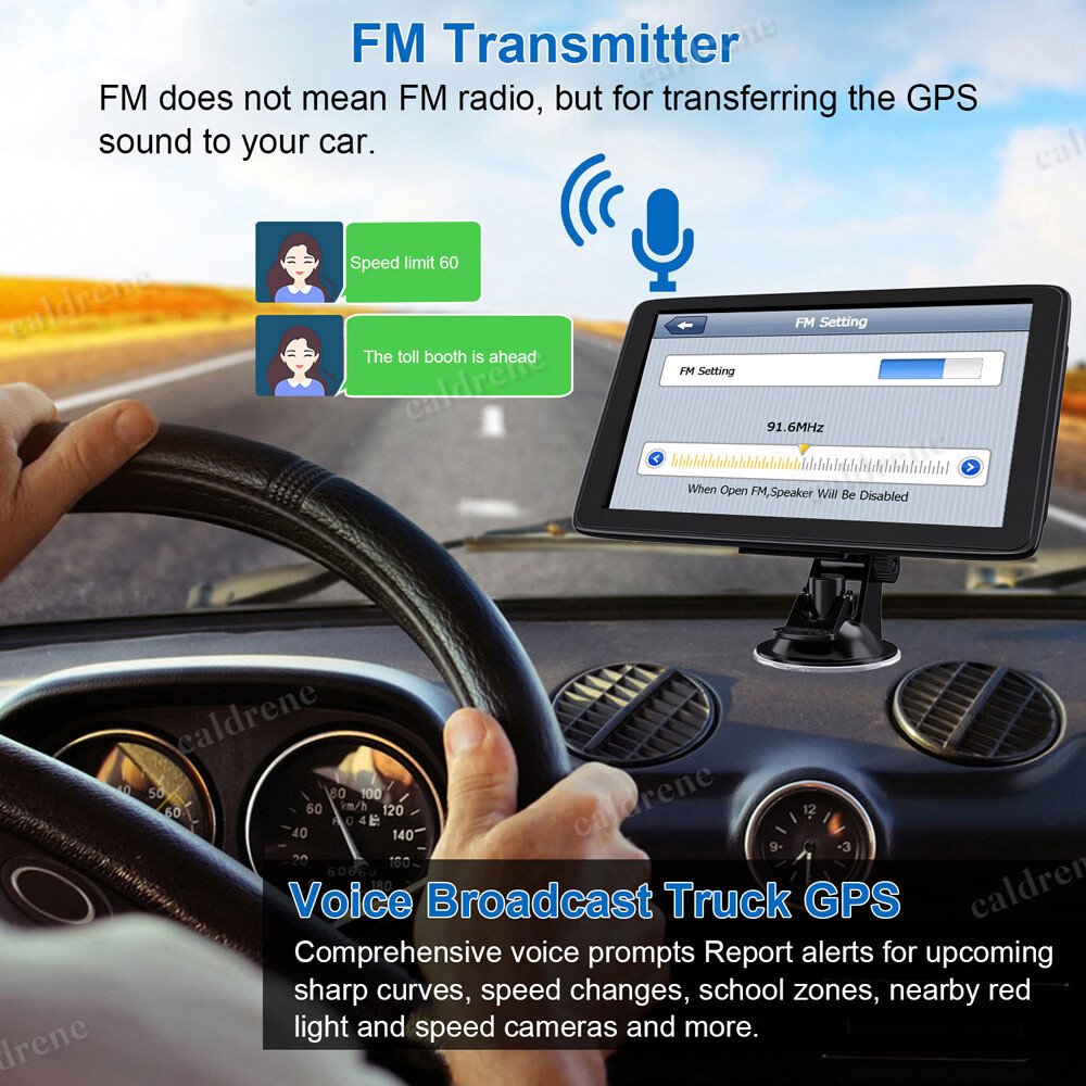 Touch Screen GPS Navigator for Car and Truck with Spoken Directions – view 8