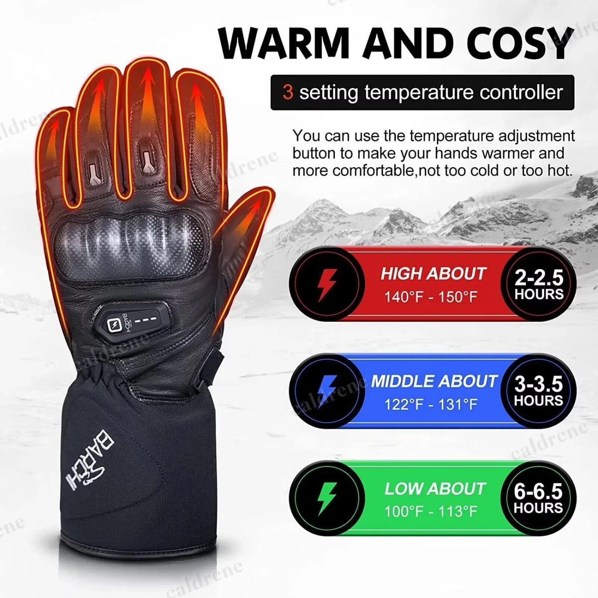 Touchscreen Heated Gloves – view 2
