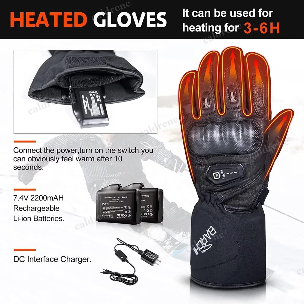 Touchscreen Heated Gloves – view 3