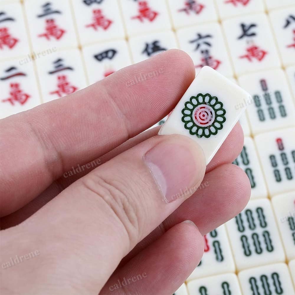 Traditional Chinese Mahjong Set 144 Tiles with Carry Case – view 2