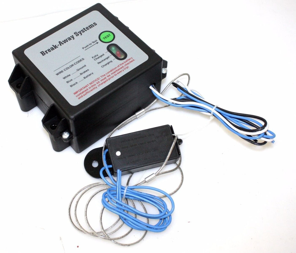Trailer Breakaway Kit 12V with Battery Charger and Switch
