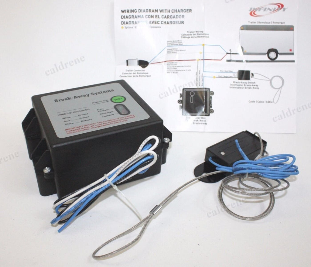 Trailer Breakaway Kit 12V with Battery Charger and Switch – view 2