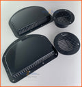 Trailer RV Sidewall Vents, Black, 4 Pack