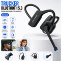 Trucker Bluetooth 5.3 Open Ear Wireless Headset with Dual Noise Cancelling Mic