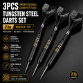 Tungsten Steel Tip Darts Set 23g with Case, 3 Pack