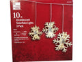 Twinkling Snowflake Lights, 10 in, Set of 3