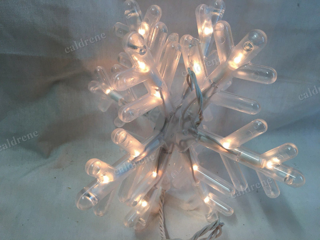 Twinkling Snowflake Lights, 10 in, Set of 3 – view 10