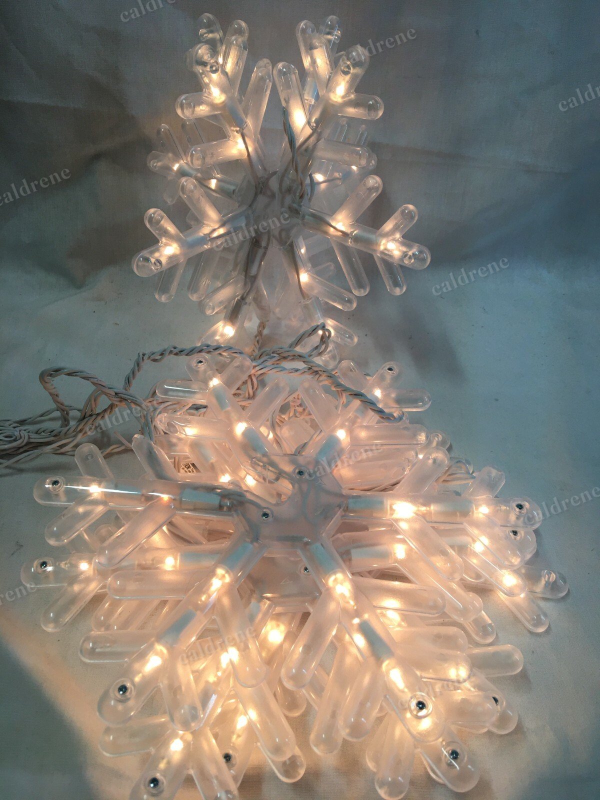 Twinkling Snowflake Lights, 10 in, Set of 3 – view 9