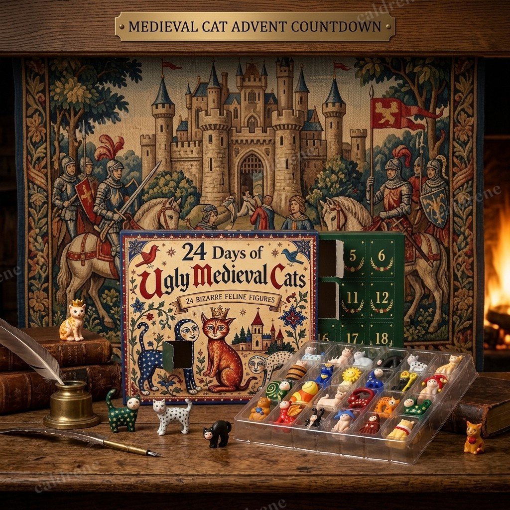 Ugly Medieval Cats 24 Days Advent Calendar 2026 – view 3
