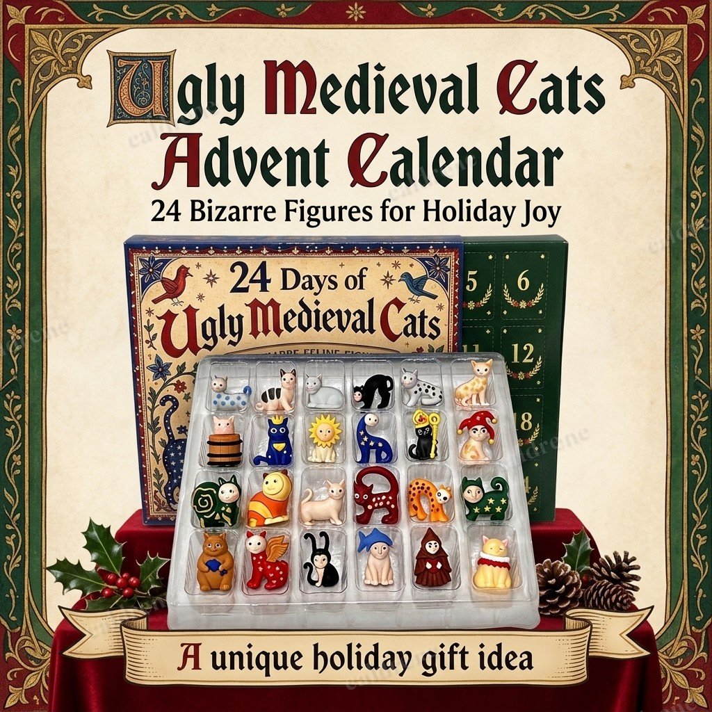 Ugly Medieval Cats 24 Days Advent Calendar 2026 – view 4