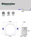 Ultra-Thin LED Recessed Ceiling Lights, 5CCT, 12 Pack