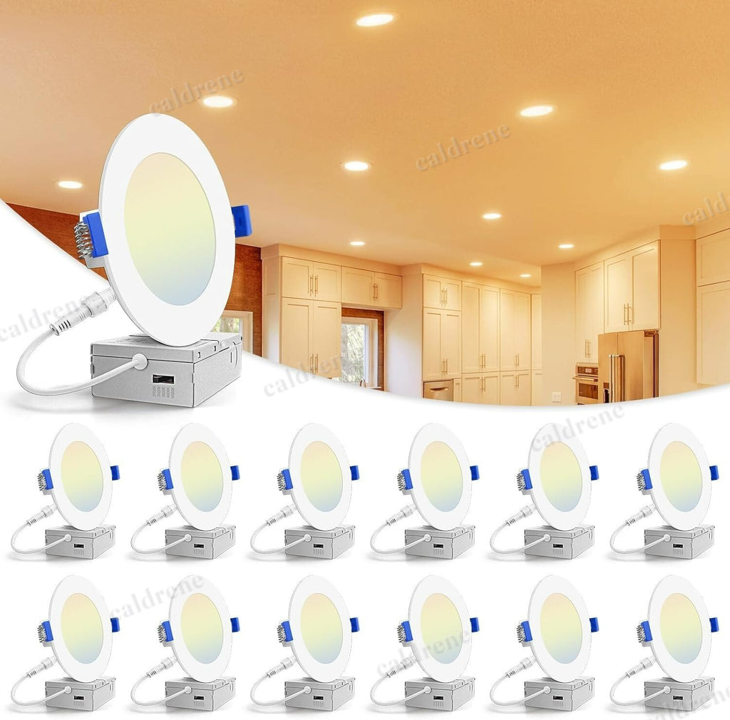 Ultra-Thin LED Recessed Ceiling Lights, 5CCT, 12 Pack – view 3