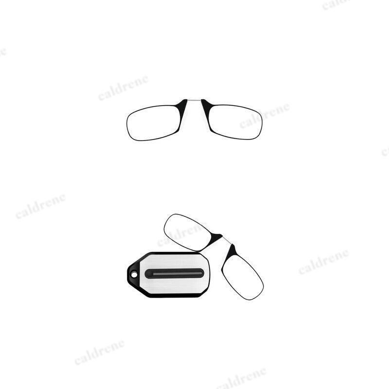 Ultralight Nose Clip Reading Glasses for Easy Travel – view 2