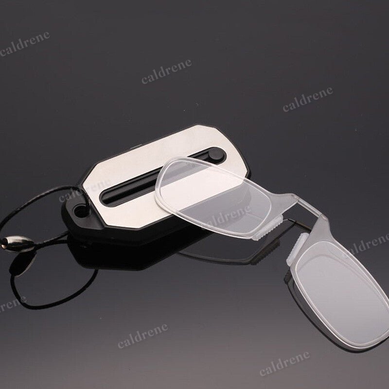 Ultralight Nose Clip Reading Glasses for Easy Travel – view 3