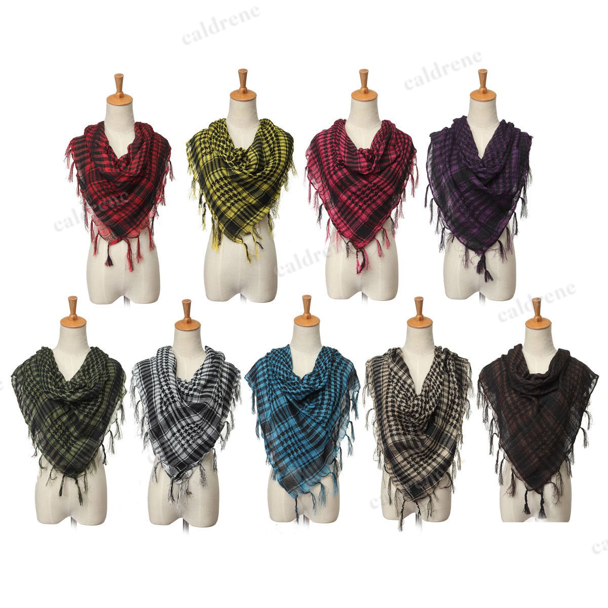 Unisex Checkered Shemagh Scarf for Outdoor Use – view 2